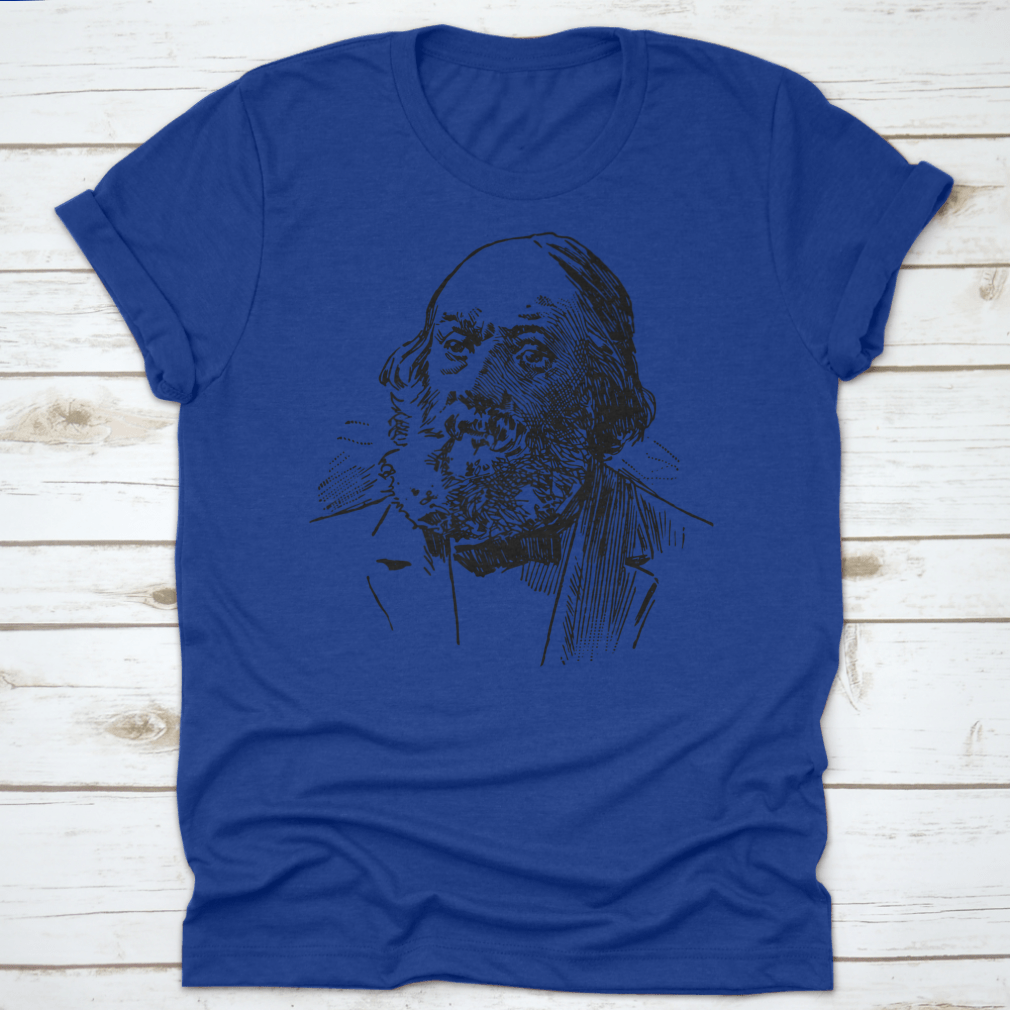 Edward Everett Hale T-shirt made from 100% cotton, featuring a classic fit and midweight fabric, ideal for comfort and style.