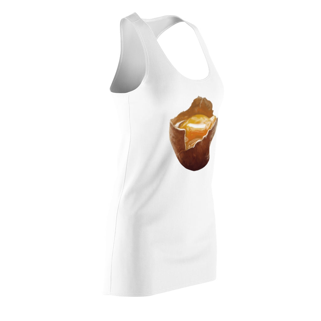 Egg Women's Cut & Sew Racerback Dress showcasing a stylish and feminine design with a sporty fit.