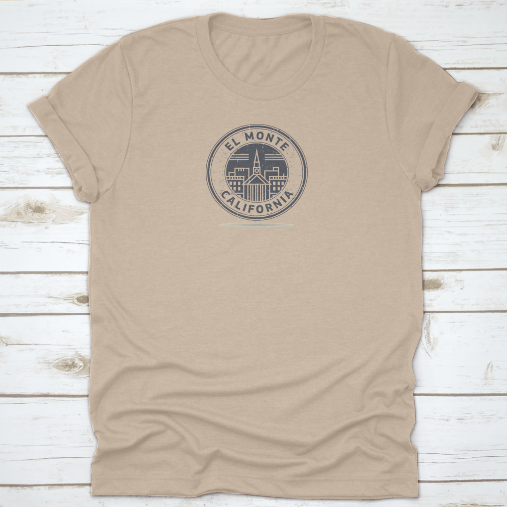 A stylish travel destination shirt featuring El Monte, California design, made from soft cotton fabric.