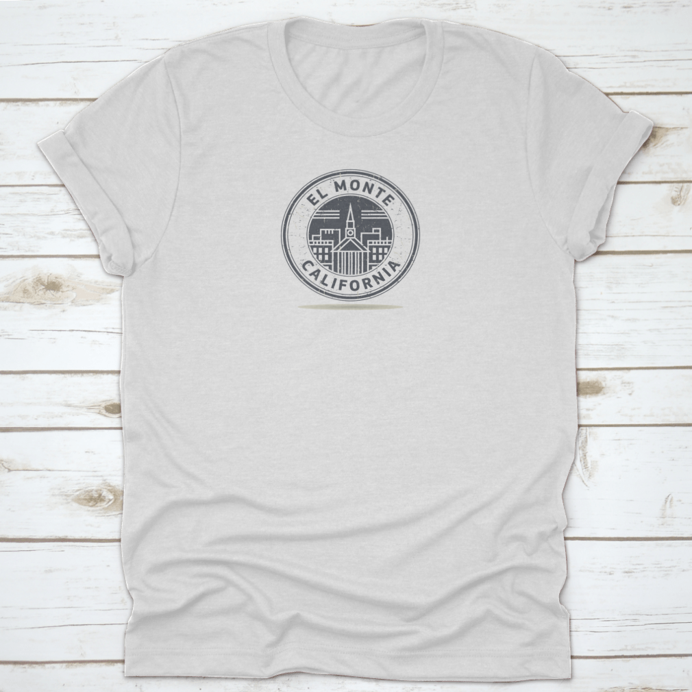 A stylish travel destination shirt featuring El Monte, California design, made from soft cotton fabric.