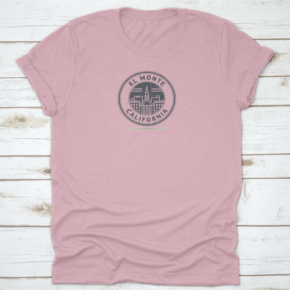 A stylish travel destination shirt featuring El Monte, California design, made from soft cotton fabric.