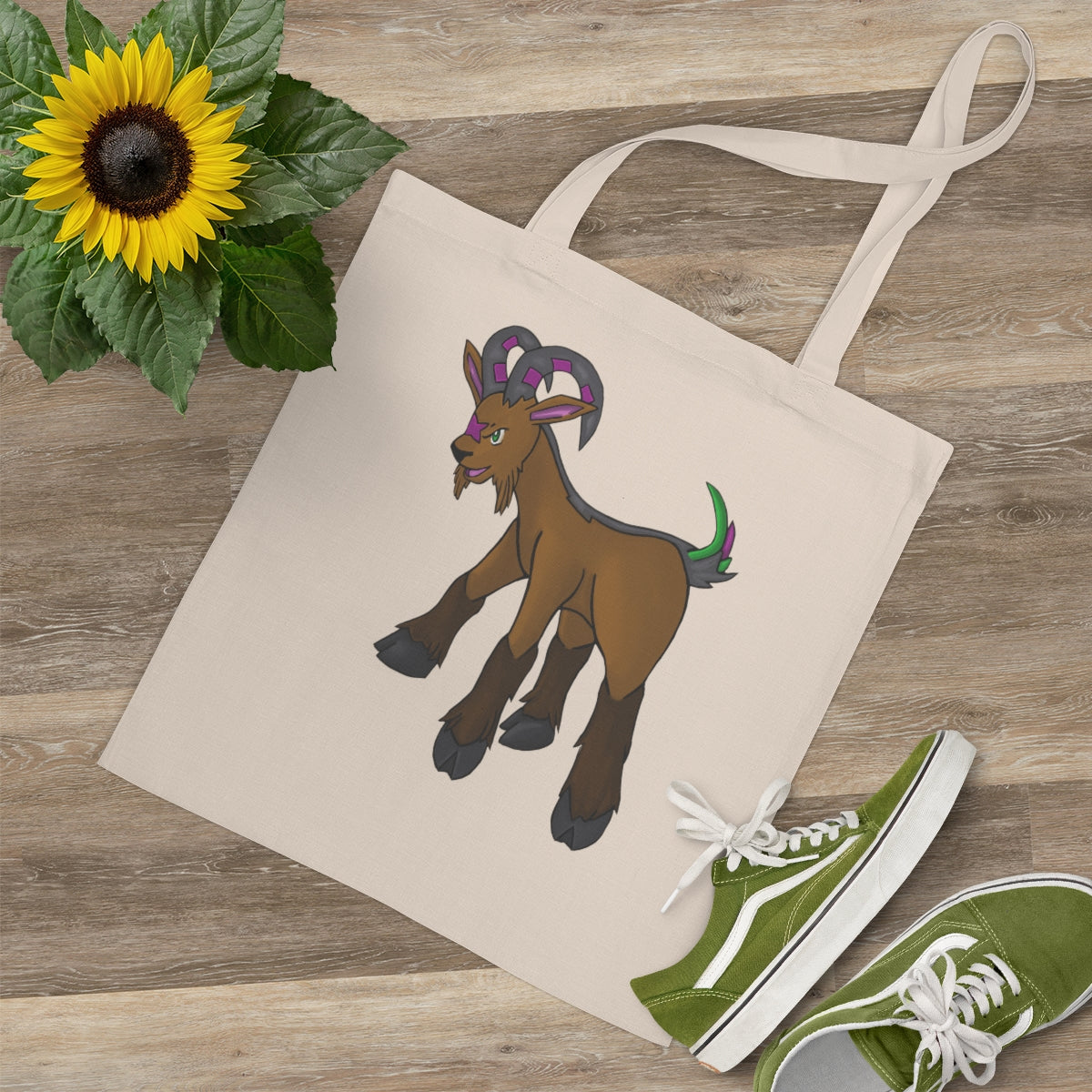 Elkwok Tote Bag made of 100% cotton with long handles and cross stitching, available in multiple colors.