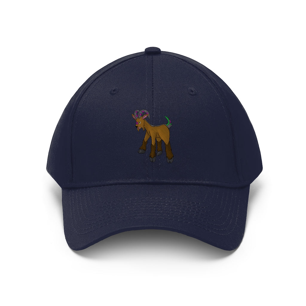 Elkwok Unisex Twill Hat in various colors, showcasing its 6-panel design and adjustable Velcro closure.