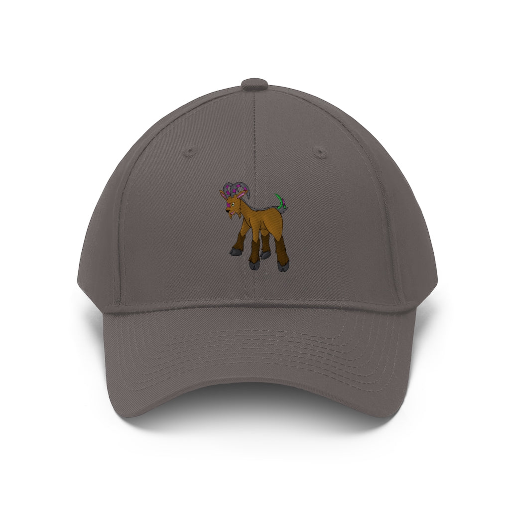 Elkwok Unisex Twill Hat in various colors, showcasing its 6-panel design and adjustable Velcro closure.