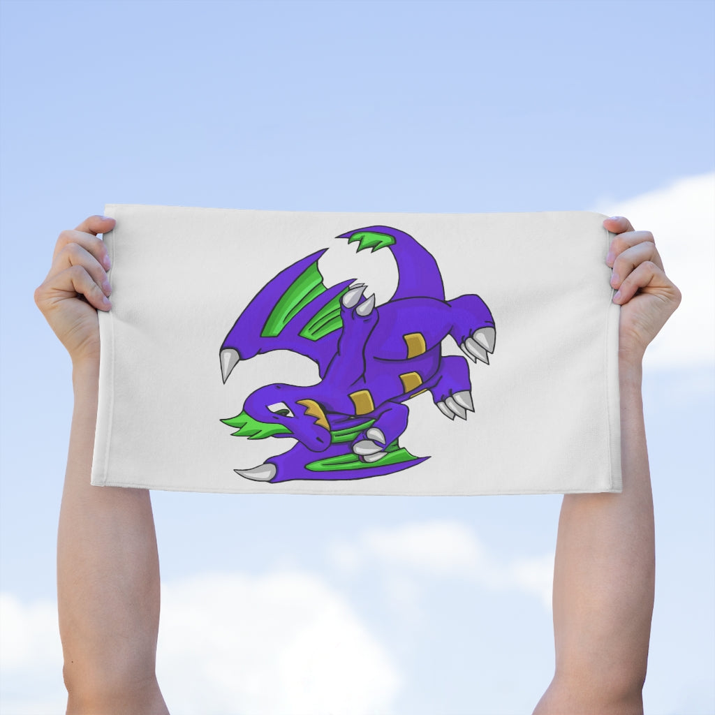 Emiletas Rally Towel, 11x18 inches, featuring soft cotton and printed mink polyester, perfect for sports and events.