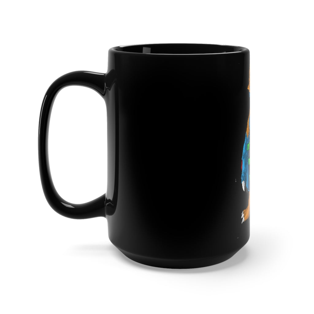 Empeor Black Mug 15oz, a stylish black ceramic mug with a C-handle, perfect for coffee and tea lovers.