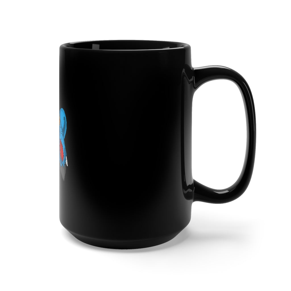 Empeor Black Mug 15oz, a stylish black ceramic mug with a C-handle, perfect for coffee and tea lovers.