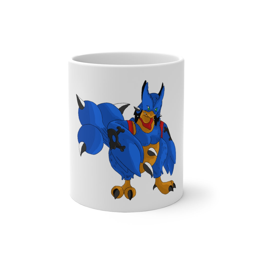 Empeor Color Changing Mug showcasing its color transformation with a warm beverage inside.