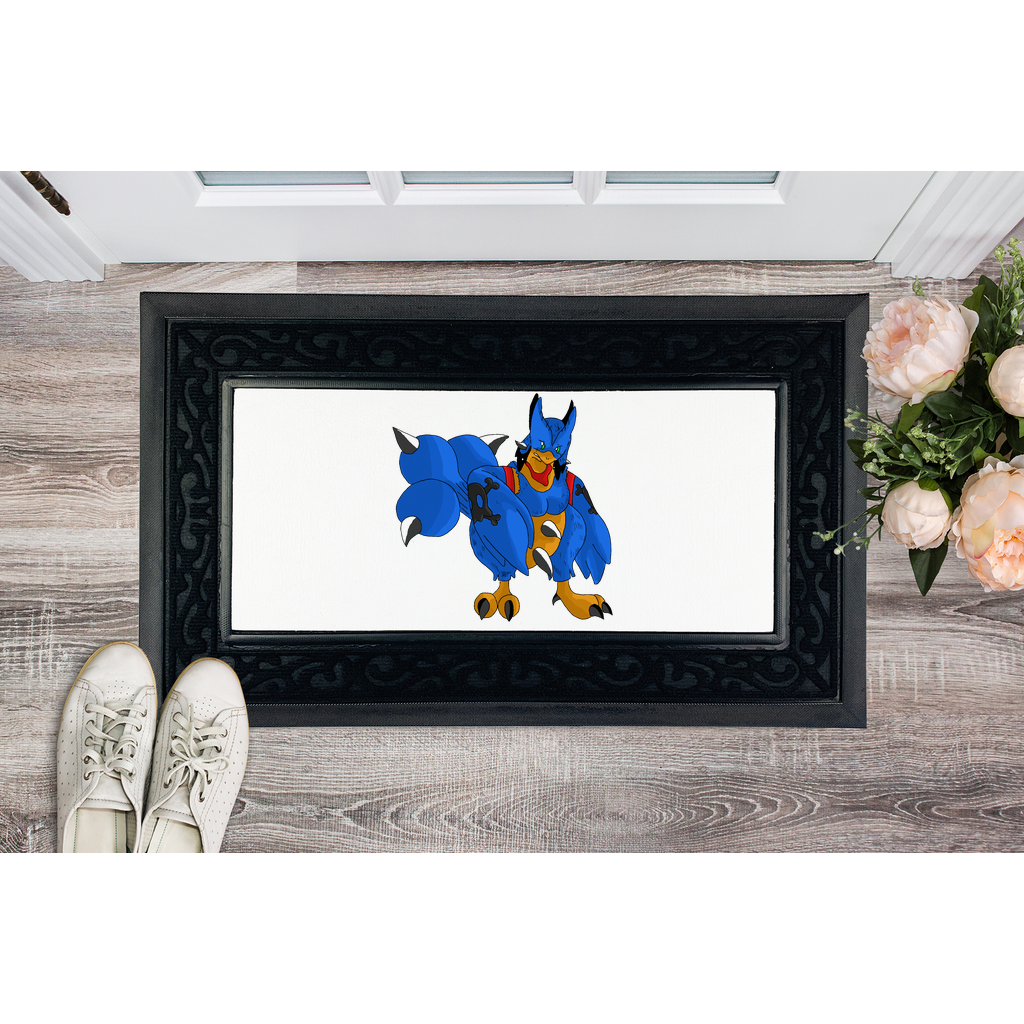 Empeor Sublimation Heavy Duty Door Mat with a removable fabric center and stylish brush border, perfect for personalized entryways.