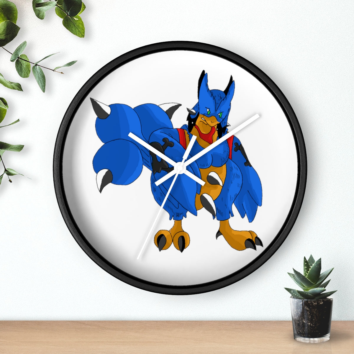 Empeor Wall Clock featuring a wooden frame and plexiglass face, designed for indoor use with a silent mechanism.