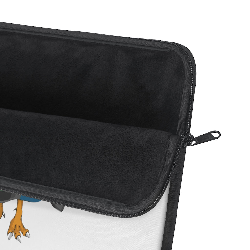 Empress Laptop Sleeve featuring a stylish printed front and black backside, designed for protection and elegance.