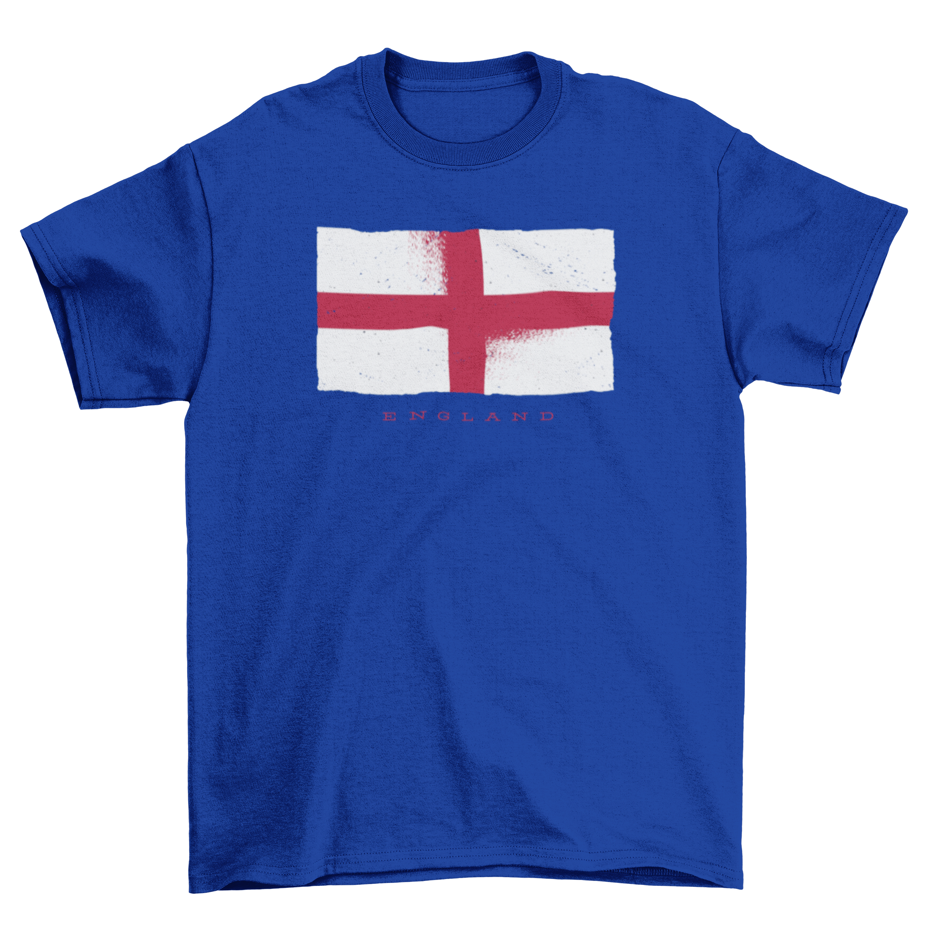 England Grunge Style Country Flag T-shirt featuring a distressed flag design on a comfortable cotton fabric.