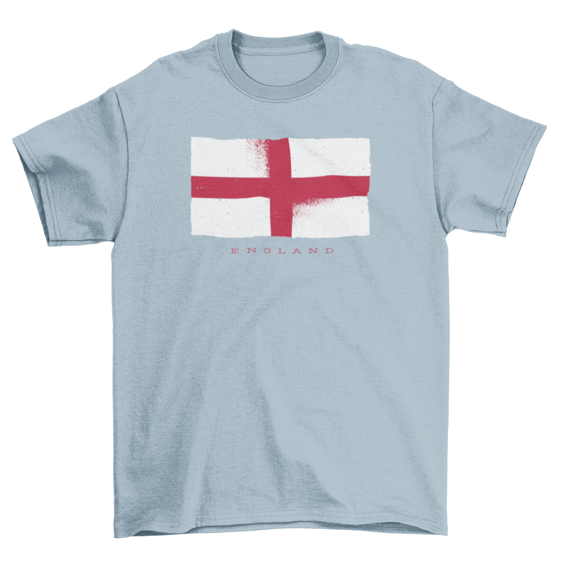 England Grunge Style Country Flag T-shirt featuring a distressed flag design on a comfortable cotton fabric.