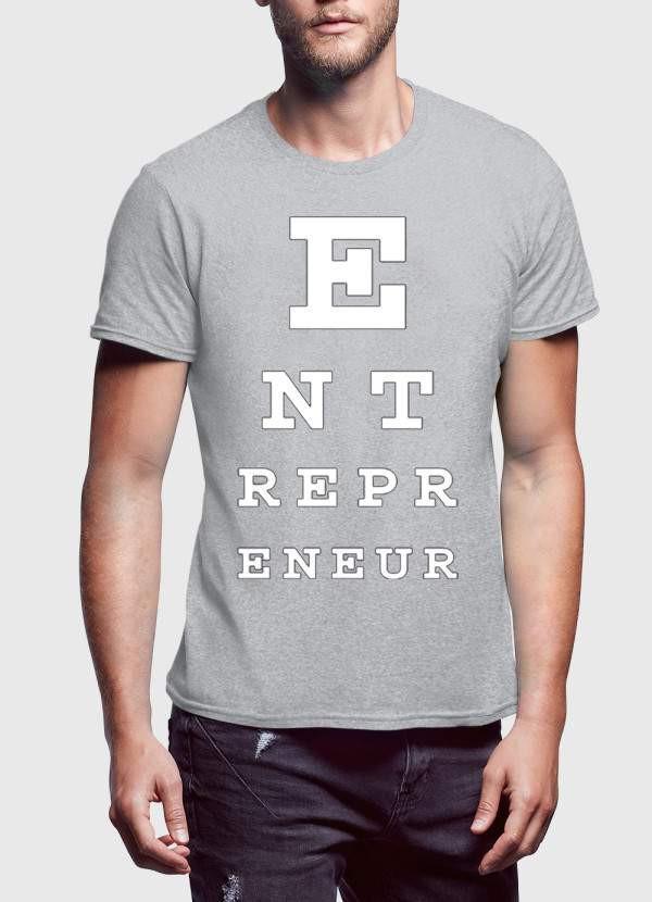 A stylish Entrepreneur Printed T-shirt featuring motivational text, designed for comfort and casual wear.