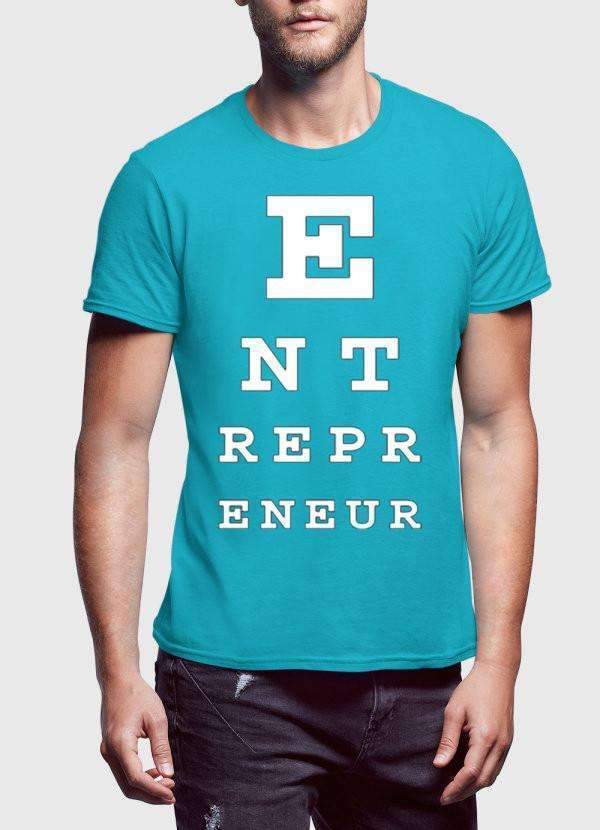 A stylish Entrepreneur Printed T-shirt featuring motivational text, designed for comfort and casual wear.