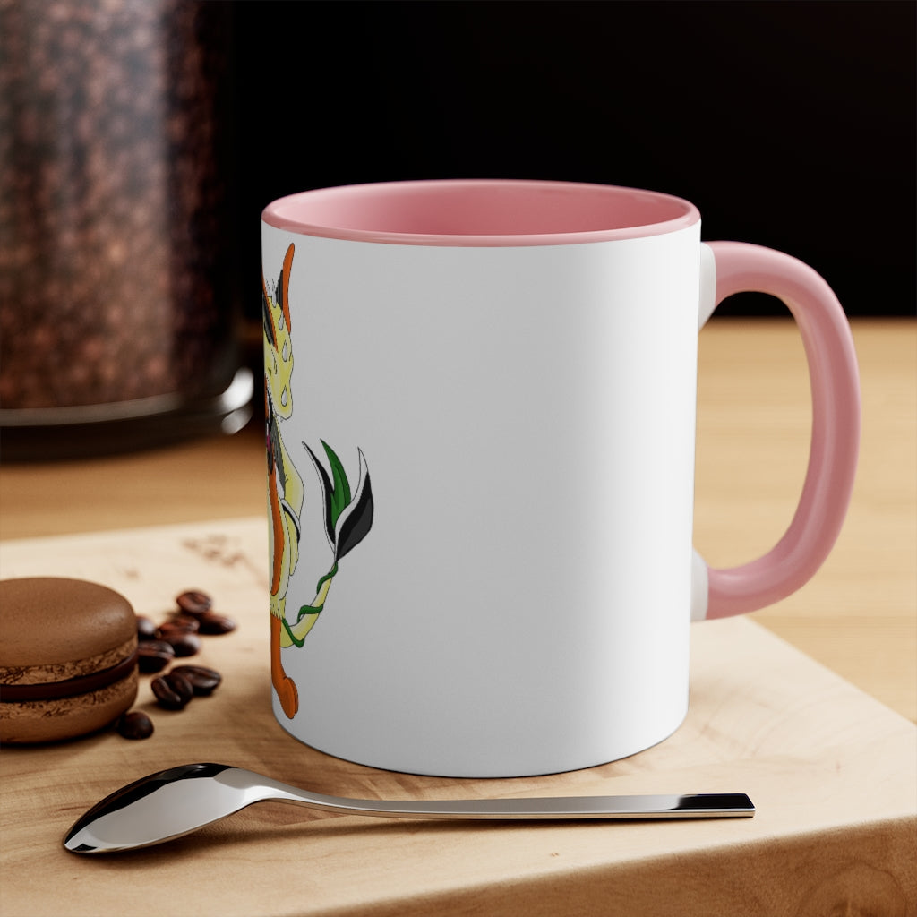 Ephanight Accent Mug featuring a white exterior with a colored interior, available in red, pink, and black options, showcasing its stylish design.