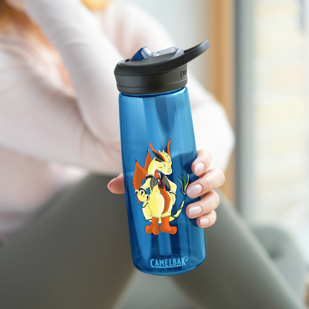 Ephanight CamelBak Eddy® Water Bottle in 20oz and 25oz sizes, showcasing its robust Tritan™ material and spill-proof design.