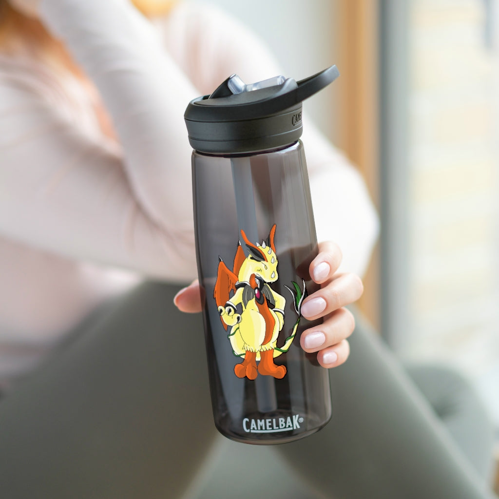 Ephanight CamelBak Eddy® Water Bottle in 20oz and 25oz sizes, showcasing its robust Tritan™ material and spill-proof design.