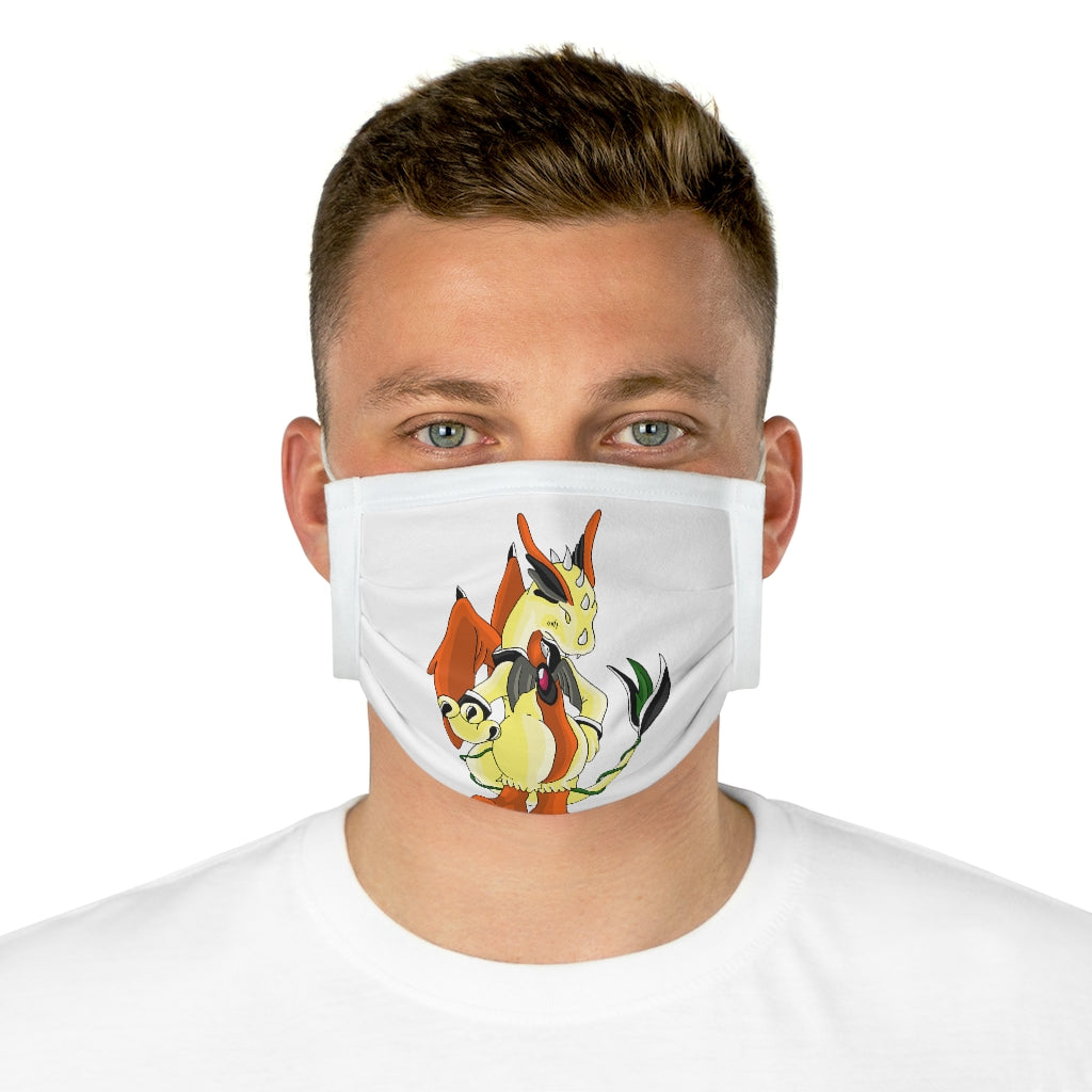 Ephanight Cotton Face Mask featuring vibrant motifs and adjustable earloops, showcasing its stylish design and comfortable fit.