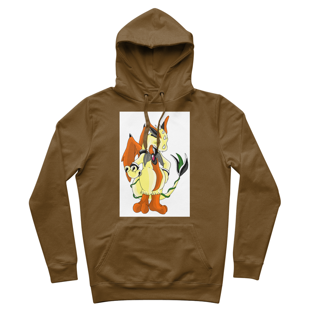 Ephanight Premium Adult Hoodie featuring adjustable lined hood, kangaroo pocket, and soft brushed fleece interior in various colors.