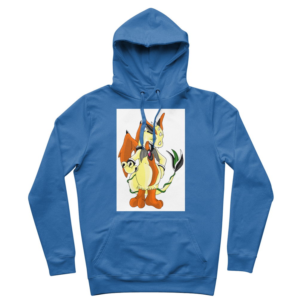 Ephanight Premium Adult Hoodie featuring adjustable lined hood, kangaroo pocket, and soft brushed fleece interior in various colors.