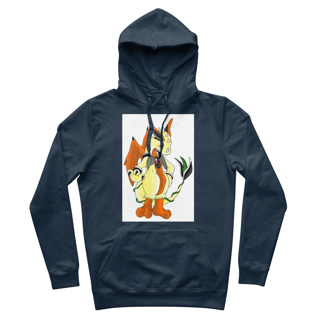 Ephanight Premium Adult Hoodie featuring adjustable lined hood, kangaroo pocket, and soft brushed fleece interior in various colors.