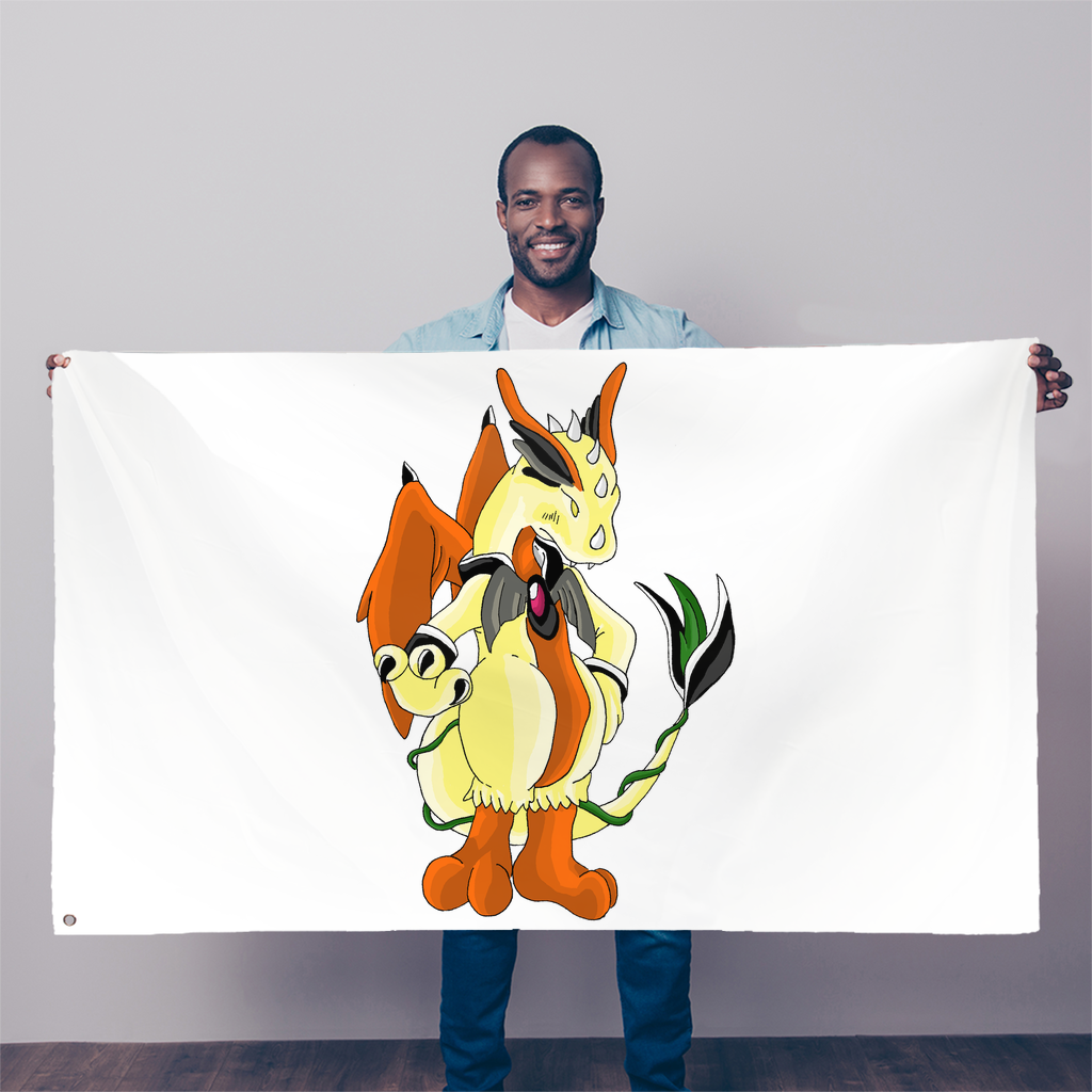 Ephanight Sublimation Flag measuring 5FT x 3FT, made of durable polyester fabric with vibrant colors and double-stitched edges.