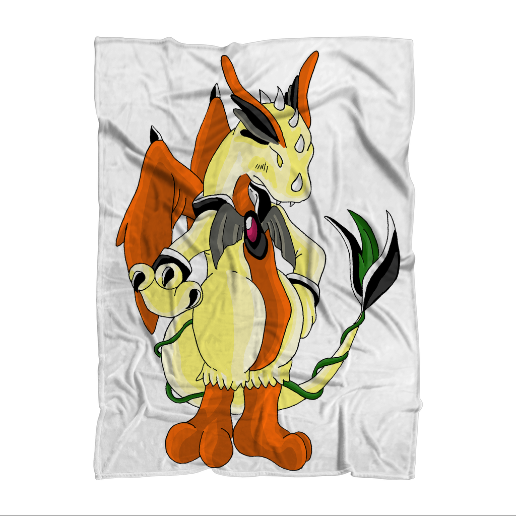 Ephanight Sublimation Throw Blanket made of 100% polyester polar fleece, featuring a vibrant design and a white back, perfect for cozying up.