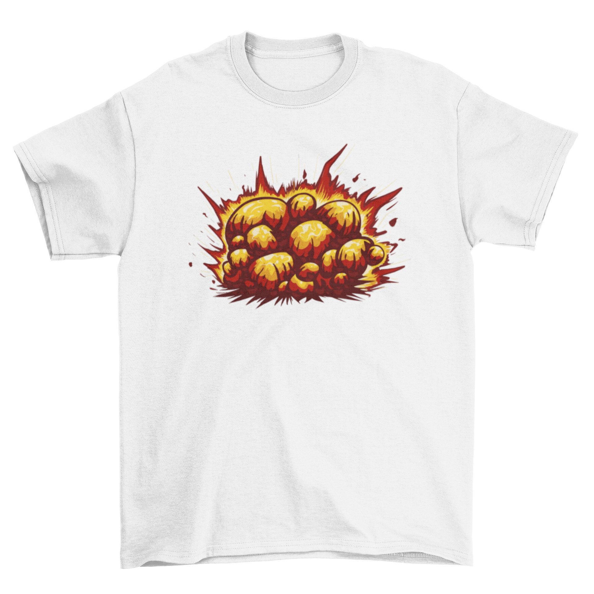 Explosive T-Shirt featuring a vibrant explosion graphic design on a soft cotton fabric.