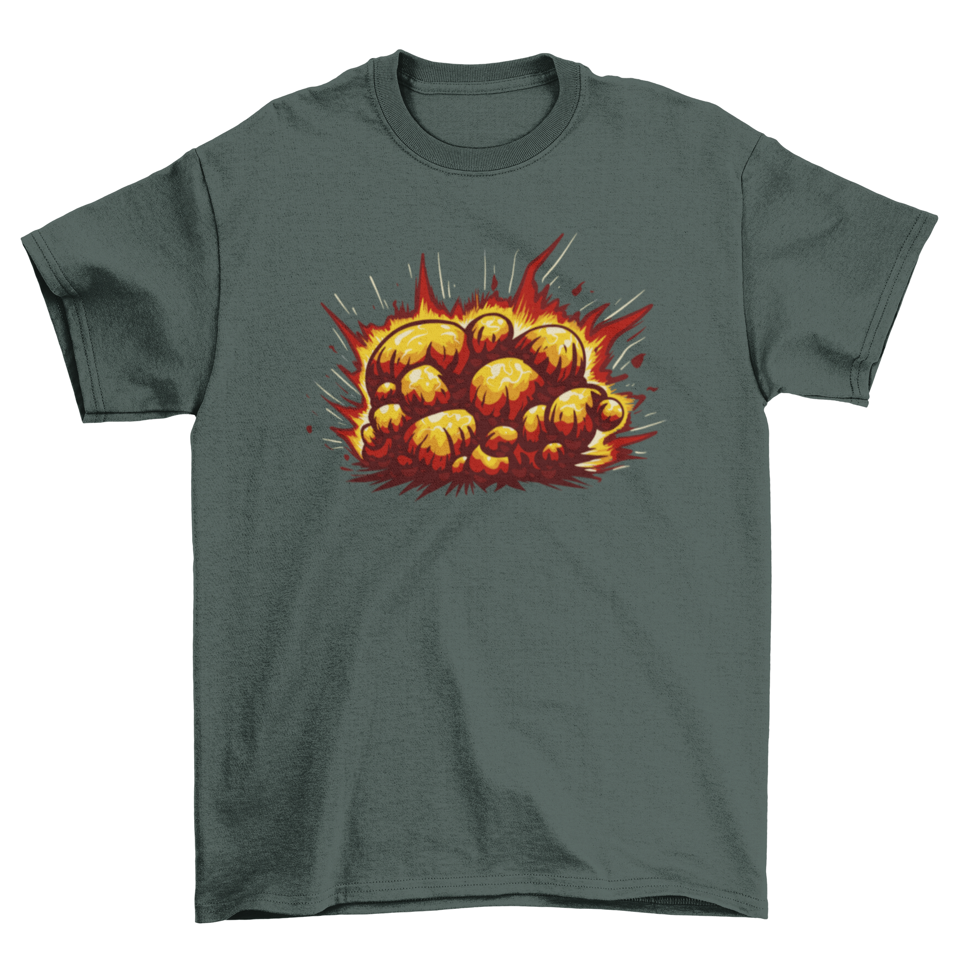 Explosive T-Shirt featuring a vibrant explosion graphic design on a soft cotton fabric.