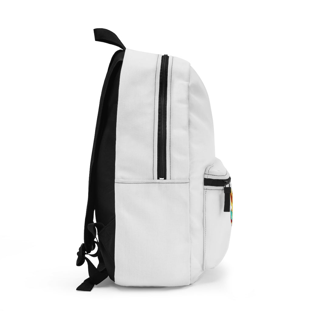 Fabaraess Backpack made in USA, featuring adjustable straps and waterproof spun polyester material.