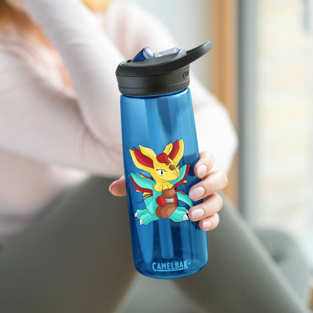 Fabaraess CamelBak Eddy® Water Bottle in 20oz and 25oz sizes, made from durable Tritan™ material with a spill-proof biting valve.