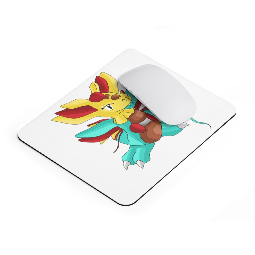 Fabaraess Mouse Pad featuring a vibrant full print design on a smooth neoprene surface, ideal for enhancing workspace aesthetics.