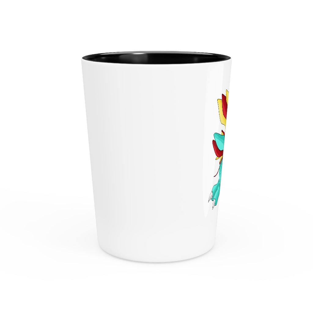 Fabaraess Shot Glass with customizable white or black interior, perfect for events and gifting.