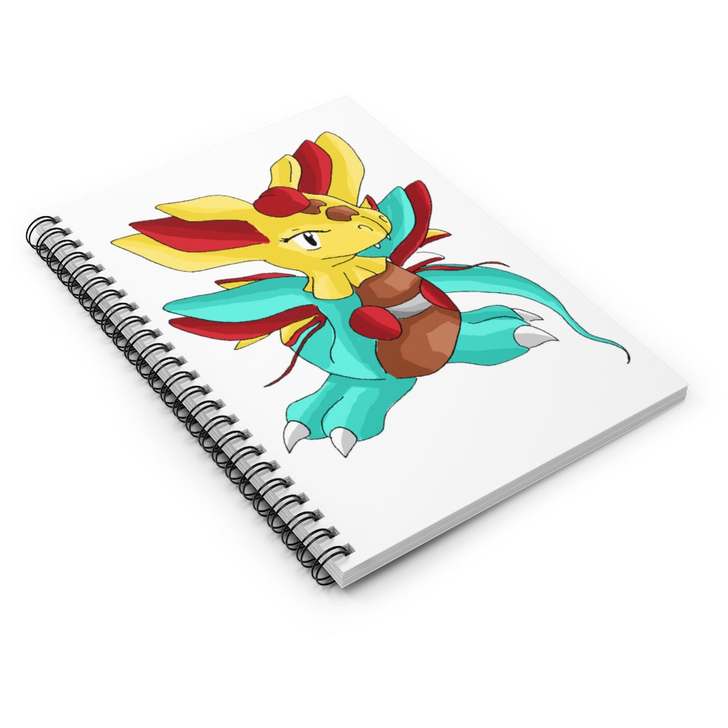 Fabaraess Spiral Notebook featuring a colorful printed front cover and black back cover, ideal for notes and lists.