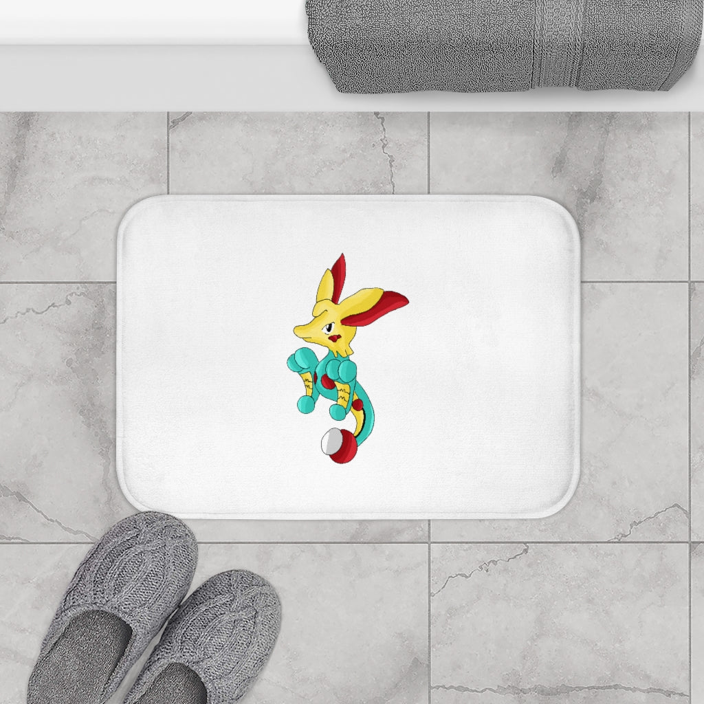 Fabaryu Bath Mat in a stylish design with anti-slip backing, made from soft microfiber, available in two sizes.