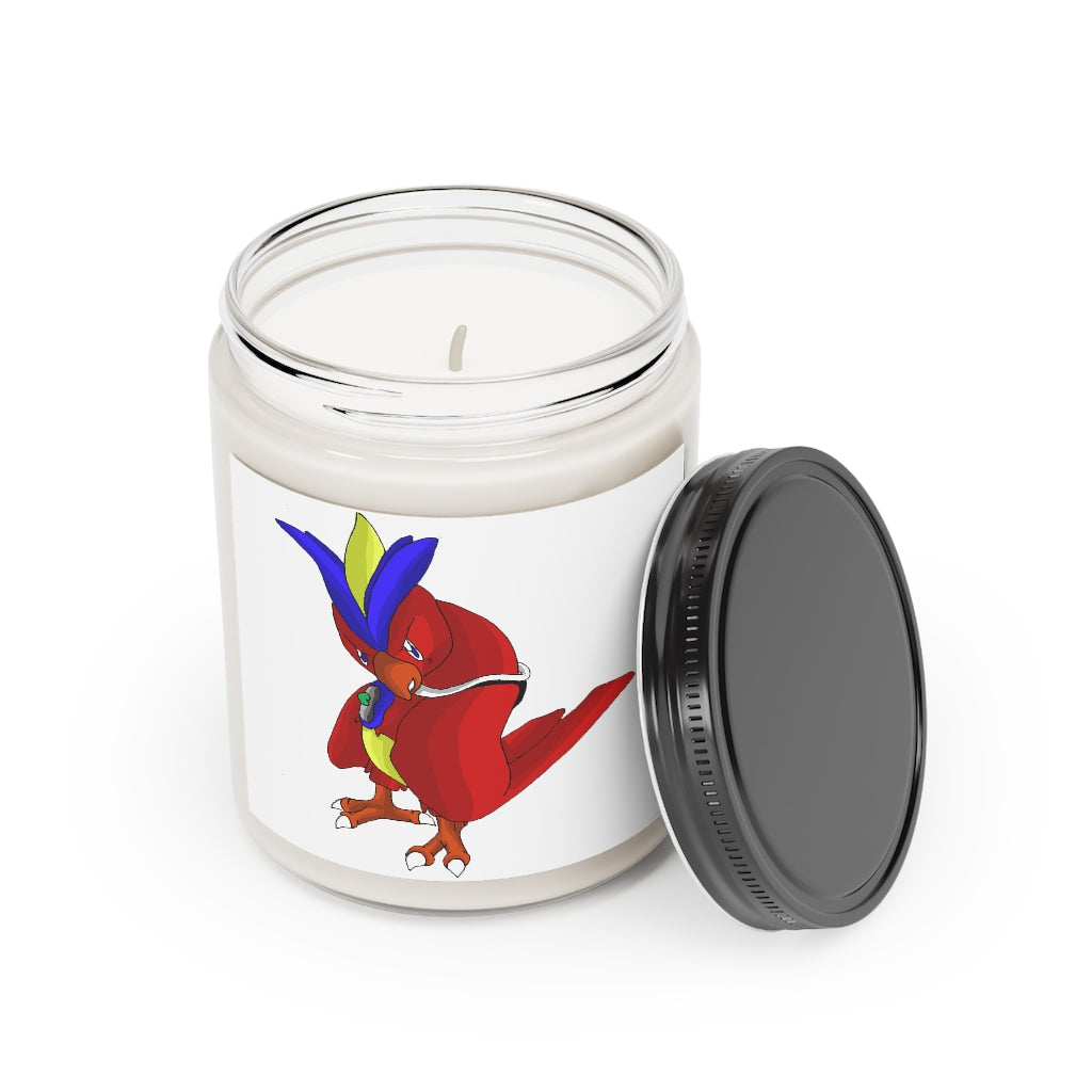 Fabaryu Scented Candle in a glass container, featuring a warm Cinnamon Stick or Vanilla fragrance, hand-poured from vegan soy coconut wax.