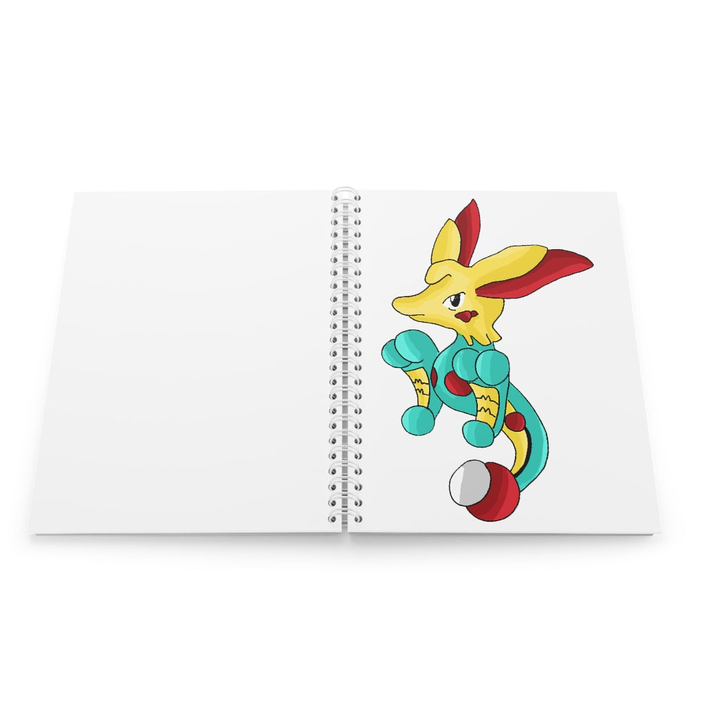 Fabaryu Spiral Notebook with customizable covers and wide-ruled pages, featuring a semi-gloss laminated finish.