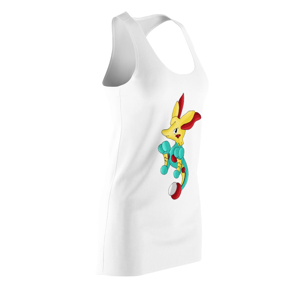 Fabaryu Women's Cut & Sew Racerback Dress showcasing a stylish and feminine design, perfect for casual and active wear.