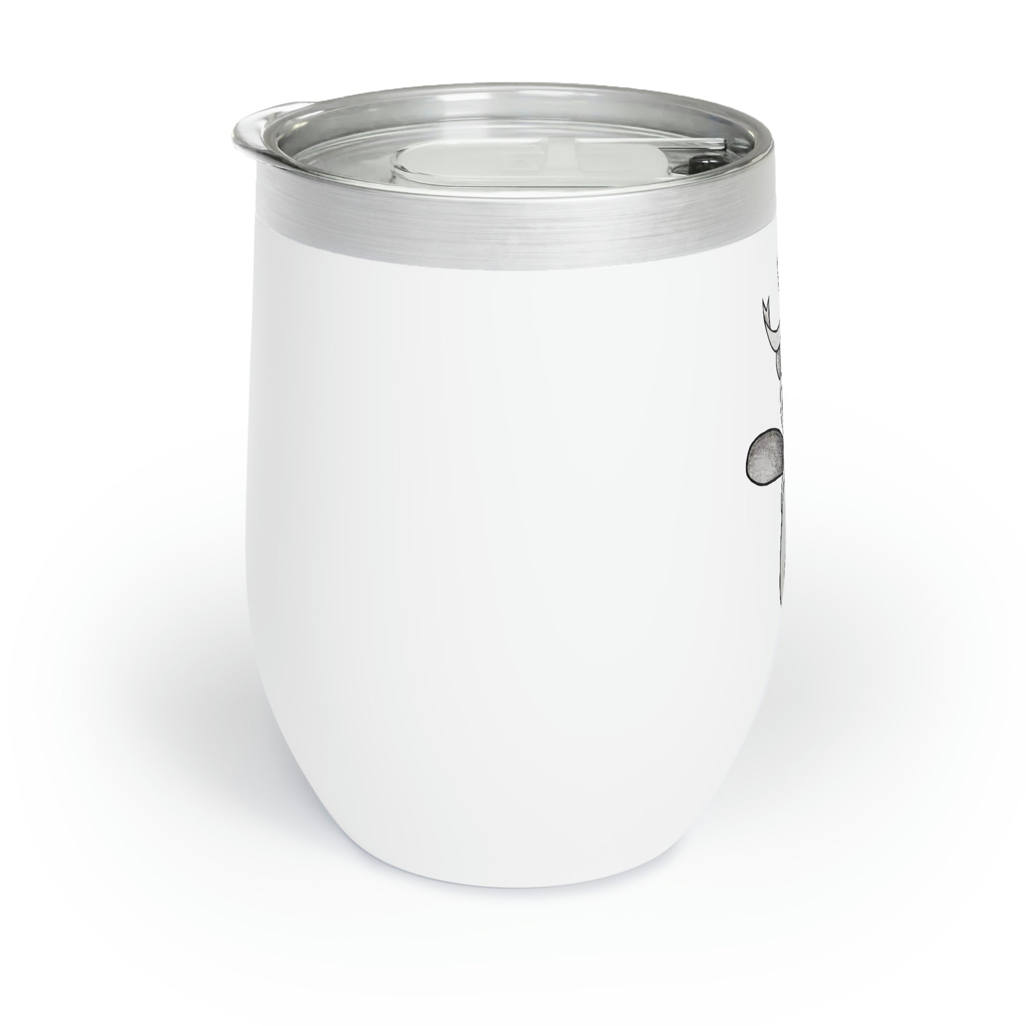 Fairyu Chill Wine Tumbler in stainless steel with customizable design, perfect for wine and other beverages.