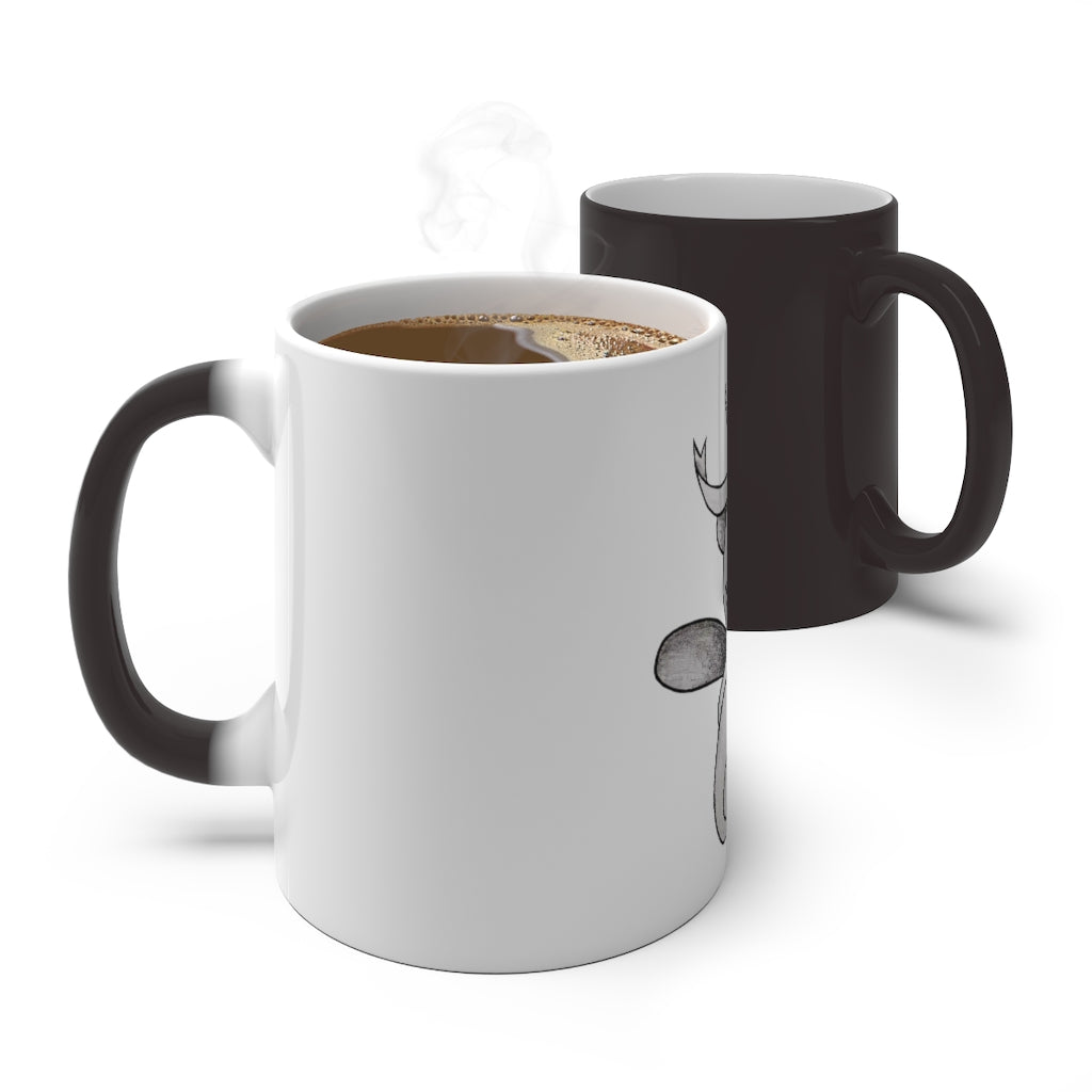 Fairyu Color Changing Mug showcasing its unique color-changing feature with a stylish C-handle.