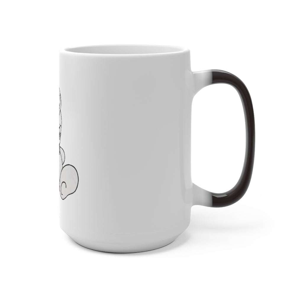 Fairyu Color Changing Mug showcasing its unique color-changing feature with a stylish C-handle.