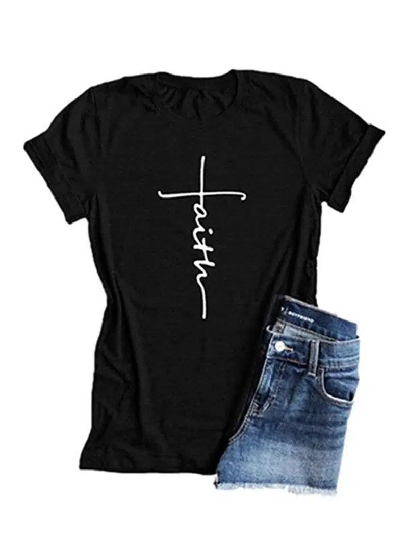 FAITH T-SHIRT made of soft cotton, featuring a stylish design suitable for casual wear.