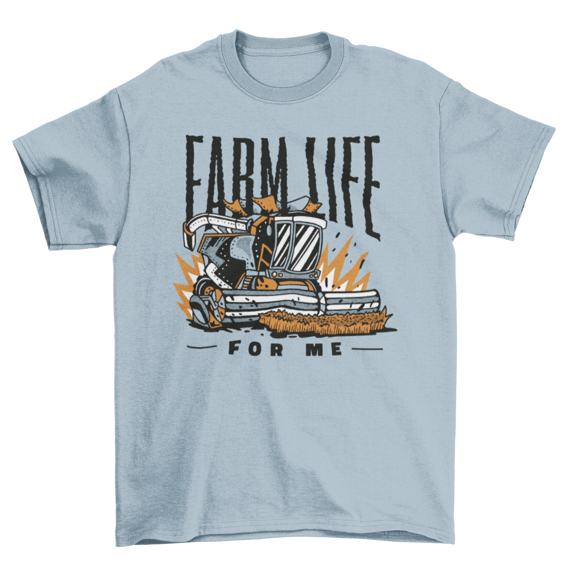 A stylish t-shirt featuring a vintage farm truck graphic and the quote 'Farm Life', perfect for country enthusiasts.