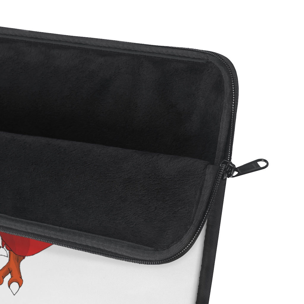 Faulkoneir Laptop Sleeve featuring a stylish printed front and black polyester back, designed for protection and elegance.