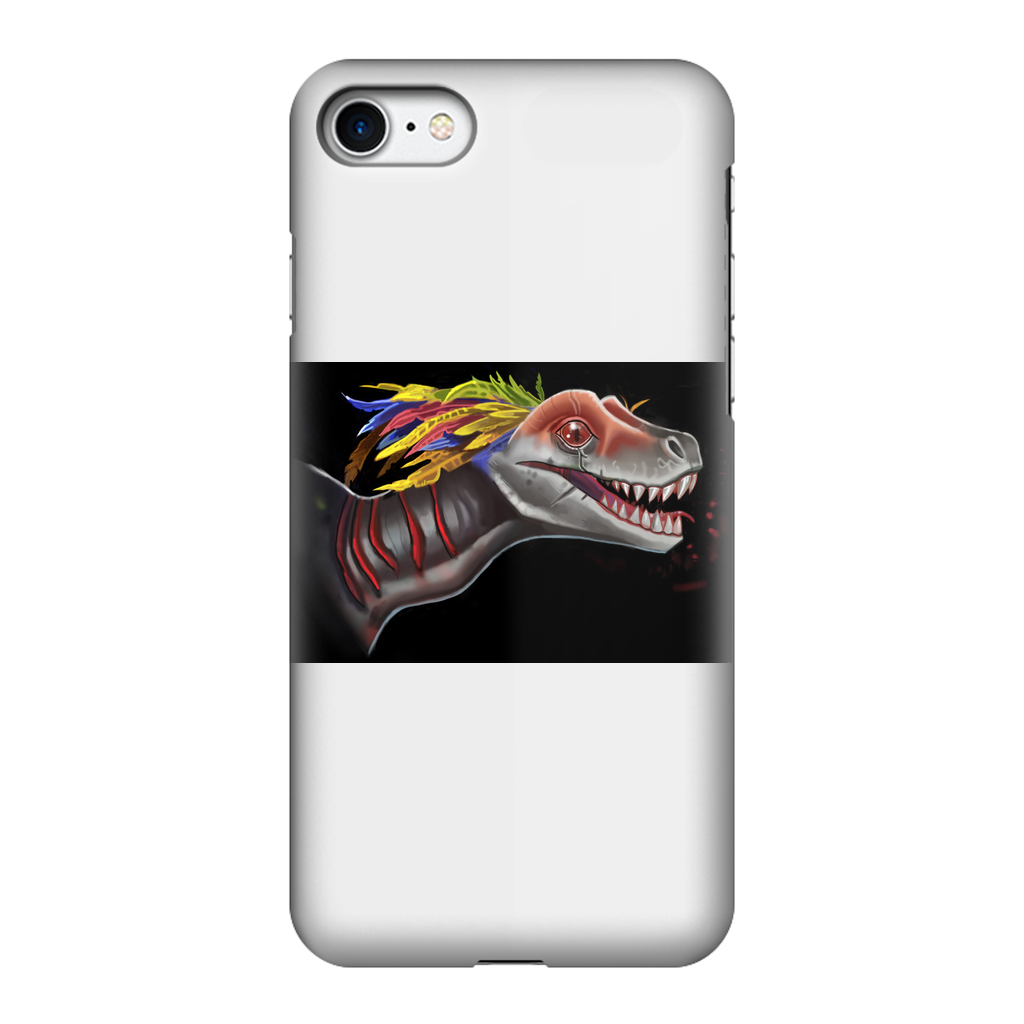 Feathered Raptor Fully Printed Tough Phone Case showcasing vibrant design and dual-layer protection.