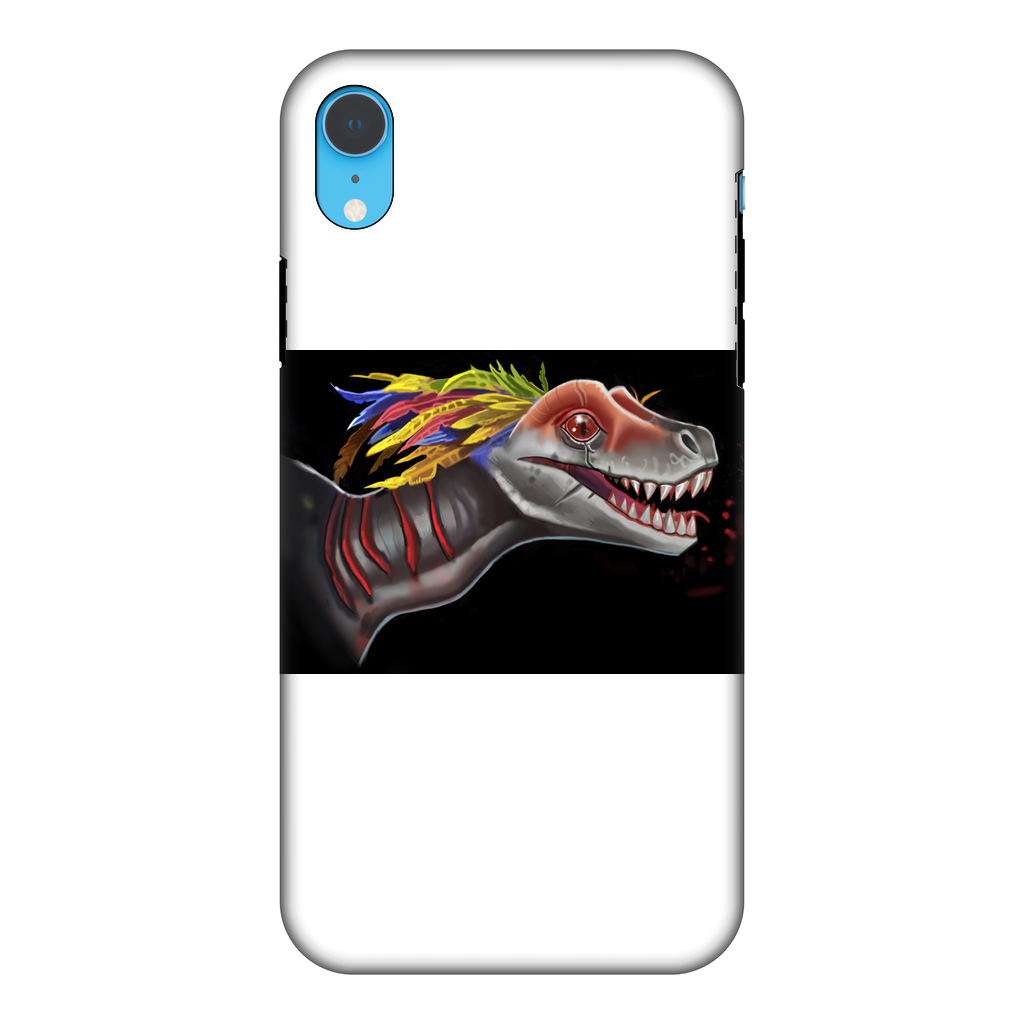 Feathered Raptor Fully Printed Tough Phone Case showcasing vibrant design and dual-layer protection.