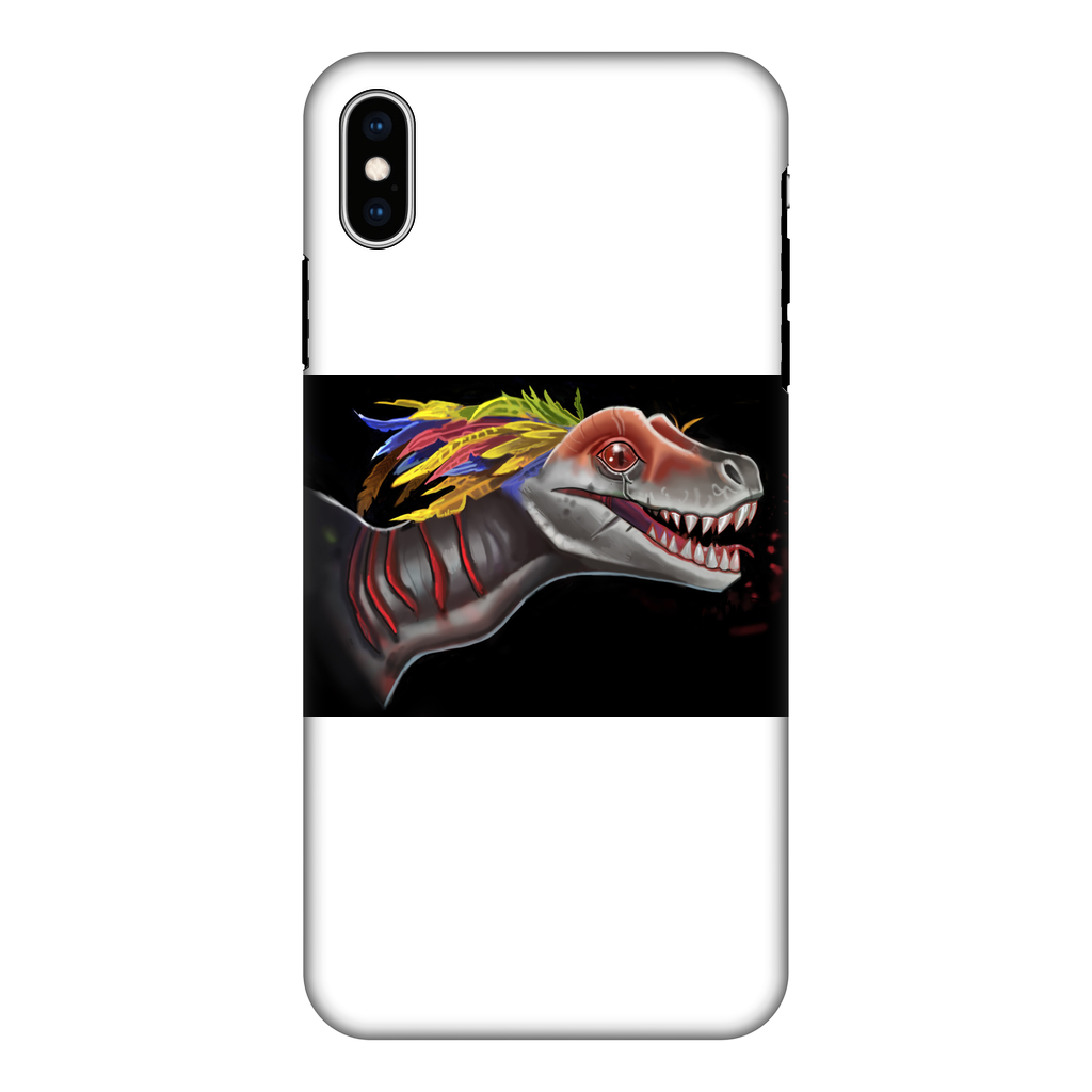 Feathered Raptor Fully Printed Tough Phone Case showcasing vibrant design and dual-layer protection.