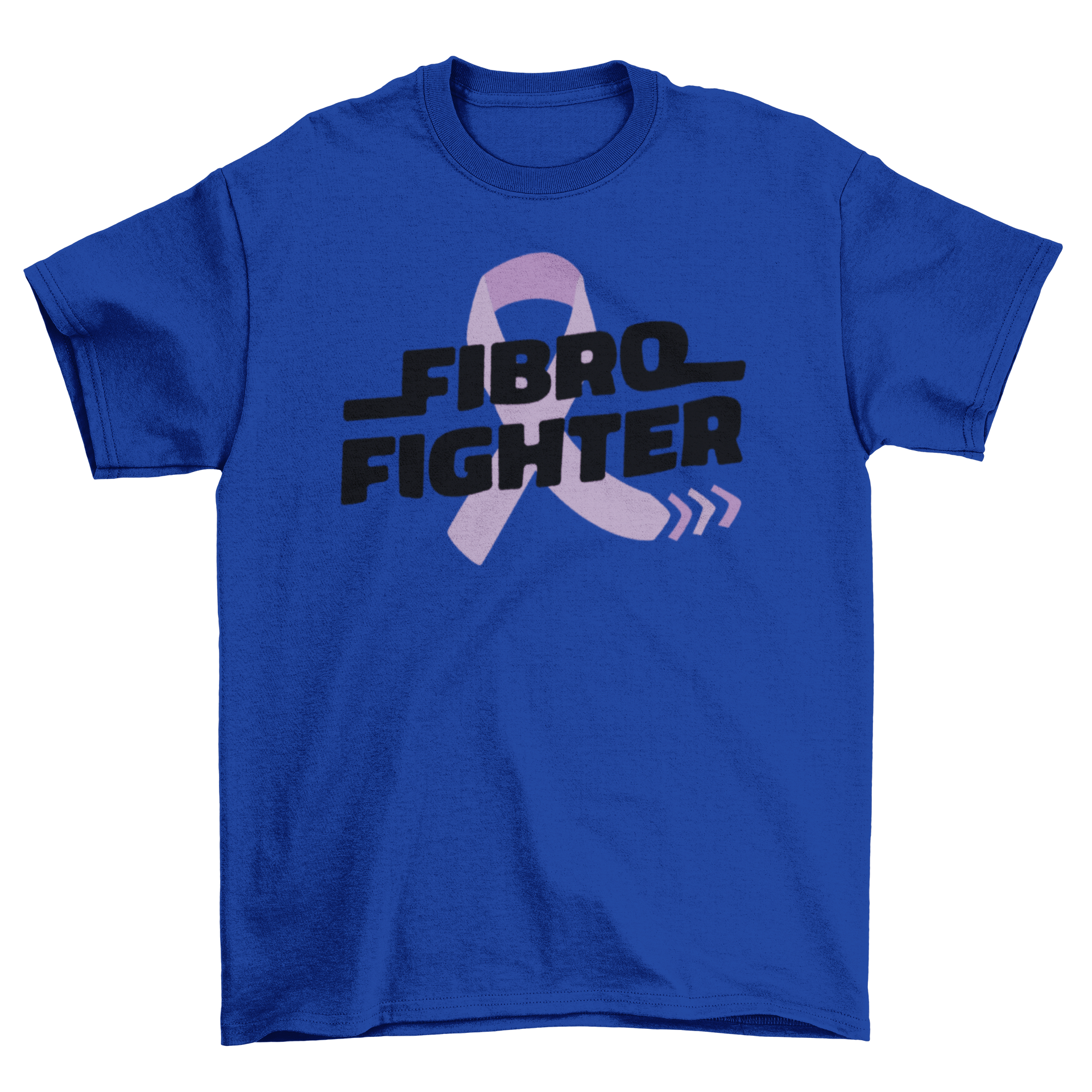 Fibro Fighter T-shirt featuring a bold quote on a soft fabric, perfect for those with fibromyalgia.