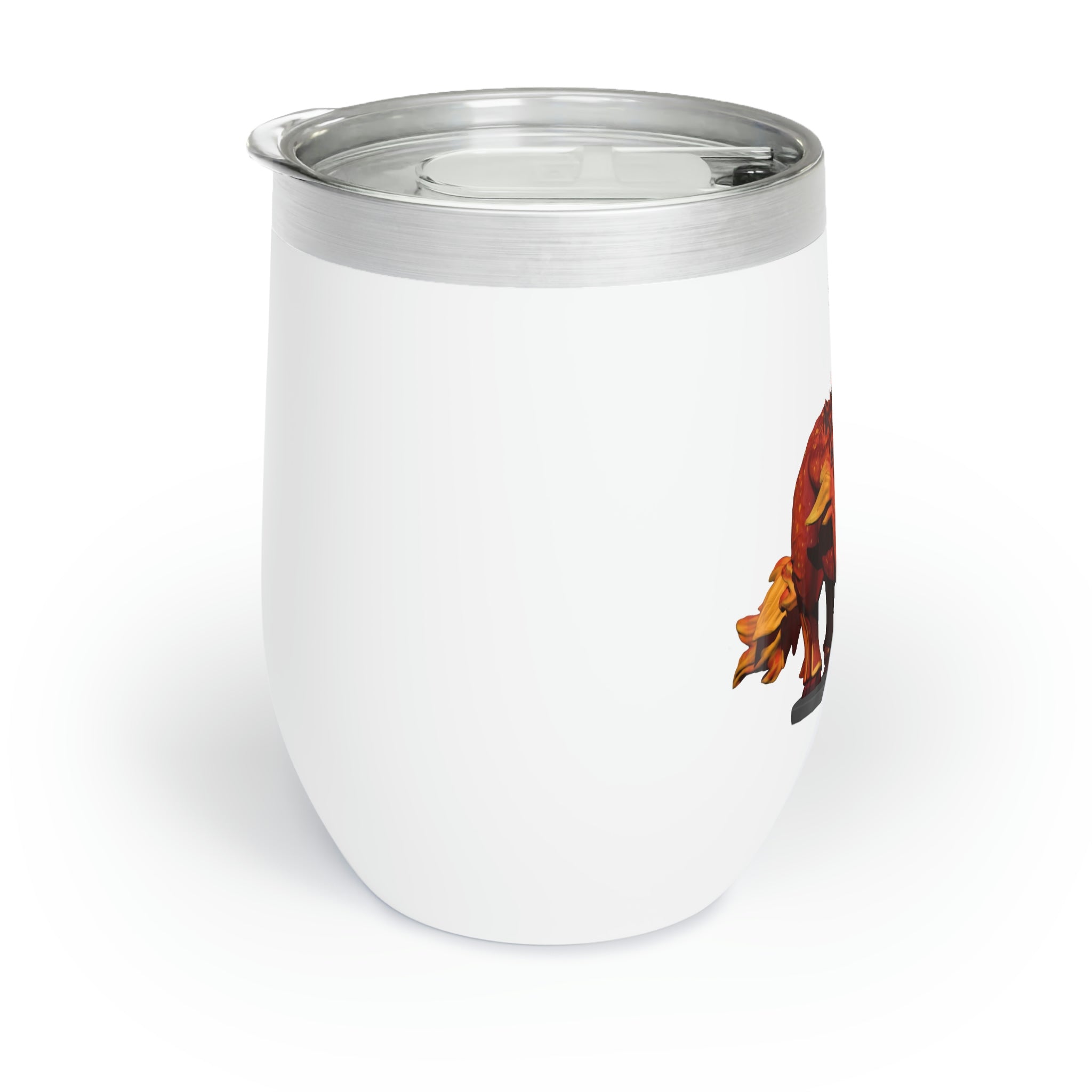 Fire Bull Chill Wine Tumbler in stainless steel with a sleek design, perfect for keeping drinks at the ideal temperature.